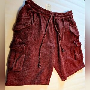 FP Movement by Free People Burgundy Cargo Shorts